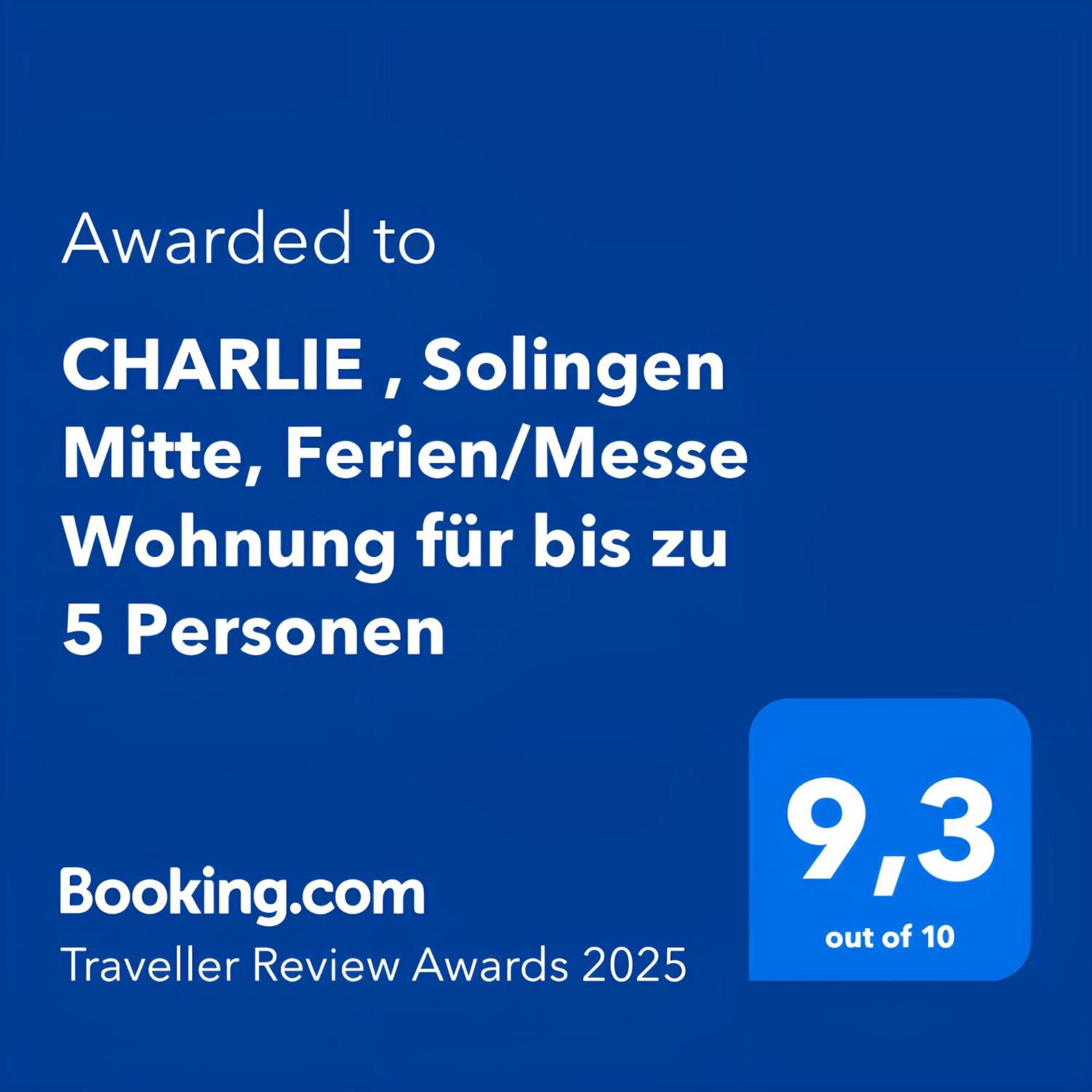 Charlie , Solingen Mitte, Ferien/Messe Wohnung Fuer Bis Zu 5 Personen Екстер'єр фото